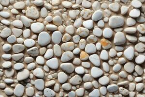 White Stone Background, Pebbles Stone Background, Stone Background, Pebble Stones, Pebbles Wallpaper, AI Generative photo