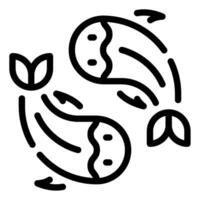 Koi icon Illustration, for UIUX, Infographic, etc vector