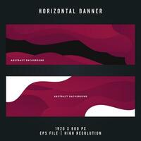 Abstract Fluid Background Horizontal Banner - Dynamic and Modern Design vector