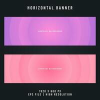 Abstract Fluid Background Horizontal Banner - Dynamic and Modern Design vector