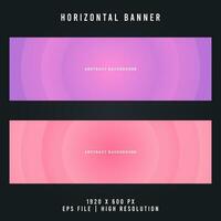 Abstract Fluid Background Horizontal Banner - Dynamic and Modern Design vector