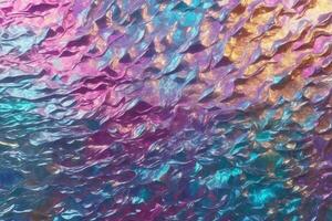 Iridescent Foil Texture, Iridescent Foil Background, Foil Texture, Foil Background, Iridescent Texture, Iridescent Background, AI Generative photo