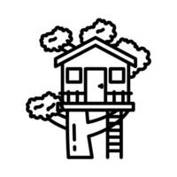 Tree House icon in vector. Illustration vector