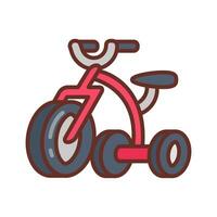 triciclo icono en vector. ilustración vector