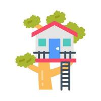 Tree House icon in vector. Illustration vector