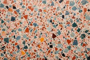 Colorful Terrazzo Texture, Multicolor Terrazzo Texture Background, Terrazzo Mosaic Tiles, Terrazzo Marble Background, AI Generative photo