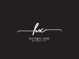 Feminine Hx Signature Logo, Apparel HX Typography Luxury Letter Logo Branding vector