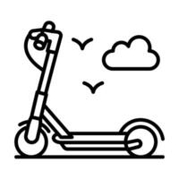 Kick Scooter icon in vector. Illustration vector