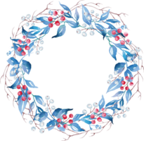 Weihnachten Kranz. Aquarell Clip Art png