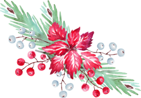 Navidad composición. acuarela clipart png