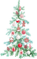 Noël arbre. aquarelle clipart png