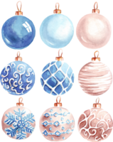 Natal bolhas. aguarela clipart png