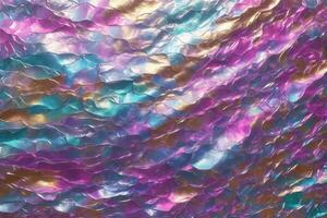 Iridescent Foil Texture, Iridescent Foil Background, Foil Texture, Foil Background, Iridescent Texture, Iridescent Background, AI Generative photo