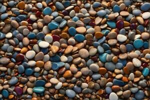 Beautiful Pebbles Stone Background, Pebbles Stone Background, Stone Background, Pebble Stones, Pebbles Wallpaper, AI Generative photo