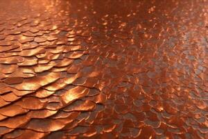 Copper Metal Texture, Copper Metallic Texture, Metallic Texture, Metal Background, Copper Texture, AI Generative photo