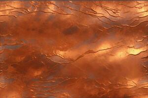 Copper Metal Texture, Copper Metallic Texture, Metallic Texture, Metal Background, Copper Texture, AI Generative photo