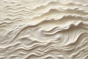 Abstract White Acrylic Paint Waves Background, Acrylic Paint Waves Background, Liquid Paint Background, AI Generative photo