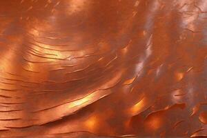 Copper Metal Texture, Copper Metallic Texture, Metallic Texture, Metal Background, Copper Texture, AI Generative photo