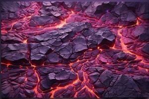 Pink Lava Texture Background, Glowing Lava Texture Background, Magma Flow, Lava Flow, Cracked Lava, AI Generative photo