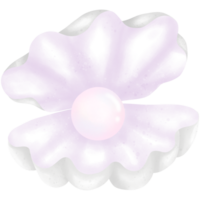 Shiny pearls in open shell png