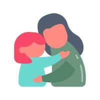 Hug icon in vector. Illustration vector