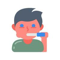 Brushing Teeth icon in vector. Illustration vector