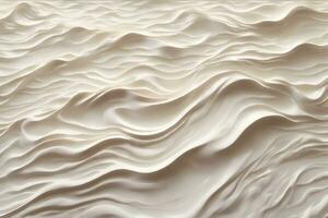 Abstract White Acrylic Paint Waves Background, Acrylic Paint Waves Background, Liquid Paint Background, AI Generative photo