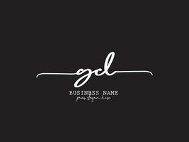 Gd Signature Logo, Initial GD Luxury Fashion Logo Branding For You vector