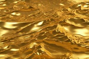 Gold Metal Texture, Gold Metallic Texture, Metallic Texture, Metal Background, AI Generative photo