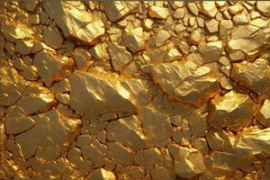 Gold Rock Texture Background, Gold Texture Background, Gold Stone Texture Background, Gold Texture, Gold Rock, AI Generative photo