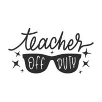 Happy Teachers Day abstract concept. Set of cute greeting cards. Best teacher ever. Back To School Lettering Quotes Design isolated on white background vector