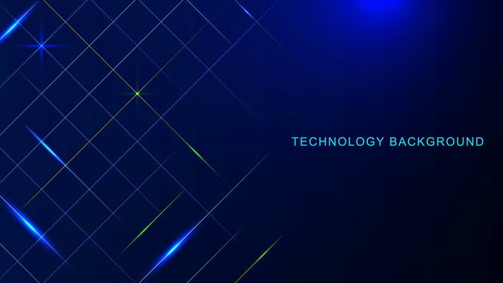 Abstract multicolor glowing lines for digital technology concept background. Vector illustration.