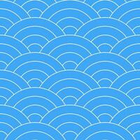 Blue Japanese wave pattern background. Japanese pattern vector. Waves background illustration. for clothing, wrapping paper, backdrop, background, gift card. vector