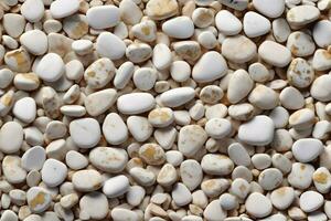 White Stone Background, Pebbles Stone Background, Stone Background, Pebble Stones, Pebbles Wallpaper, AI Generative photo