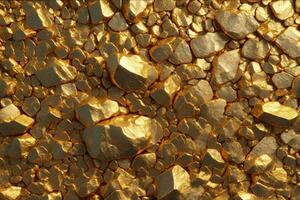 Gold Rock Texture Background, Gold Texture Background, Gold Stone Texture Background, Gold Texture, Gold Rock, AI Generative photo