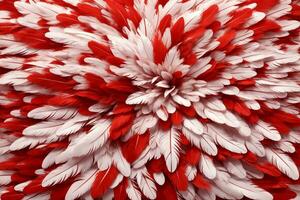 rojo pluma fondo, pluma fondo de pantalla, plumas fondo, mullido pluma textura, pluma patrón, pluma textura, piel textura, ai generativo foto