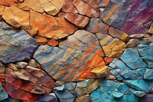 Colorful Rock Texture Background, Rock Texture Background, Colorful Stone Texture Background, Rock Texture, Stone Texture, AI Generative photo