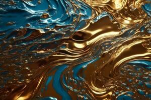 Liquid Style Metal Wallpaper, Liquid Metal Background, Liquid Abstract Background, AI Generative photo