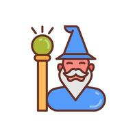 Wizard icon in vector. Illustration vector