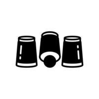 Cups Trick icon in vector. Illustration vector