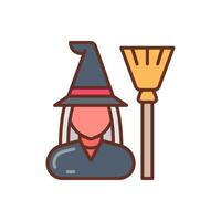 Witch icon in vector. Illustration vector