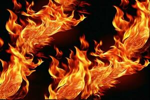 Flaming Fire Background, Fire Background, Fire Wallpaper, Fire flame background, AI Generative photo