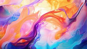 liquid abstract macro background vibrant ai generated photo