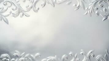 Elegant Luxury Silver Texture A Stunning Visual Experience, AI Generative photo
