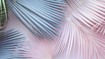 palm texture plant pastel top view ai generated photo