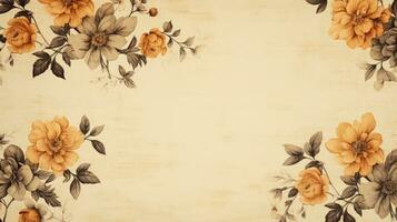 photograph vintage flower background minimalist ai generated photo