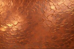 Copper Metal Texture, Copper Metallic Texture, Metallic Texture, Metal Background, Copper Texture, AI Generative photo