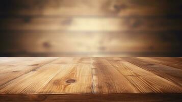 blue blurry wood surface background ai generated photo