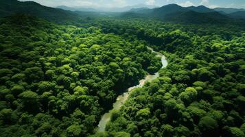 ver belleza ambiente verde paisaje ai generado foto