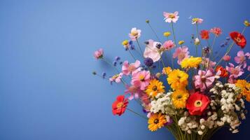 floral colorful flower background minimalist ai generated photo